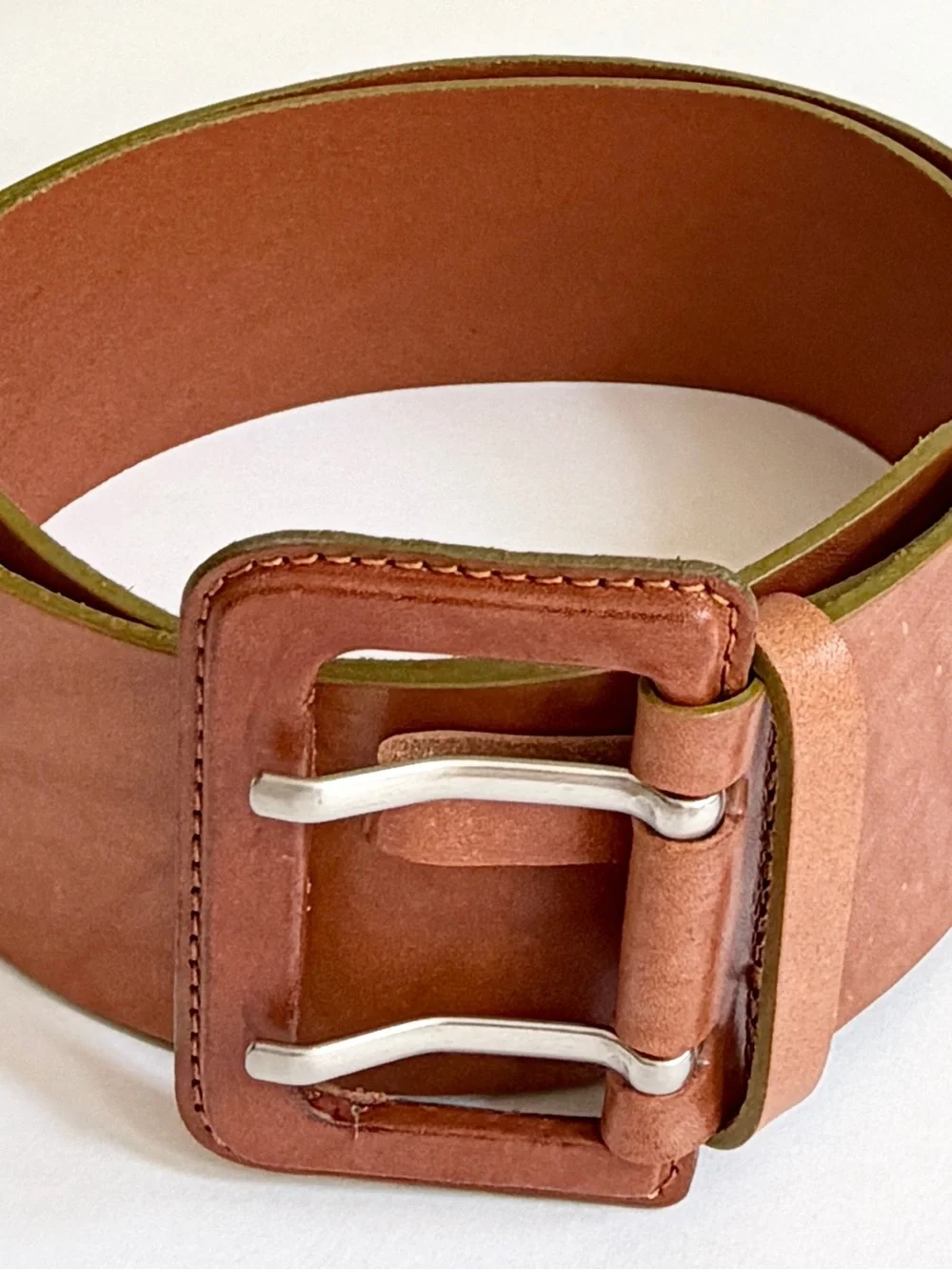 Wide Banana Republic Brown Belt Made in Italy